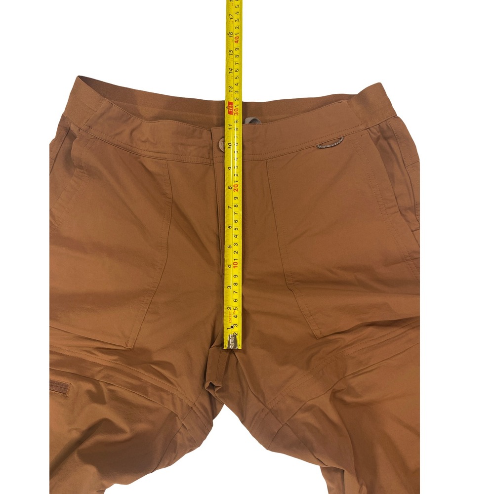 REI Co-op Women Brown Convertible Hiking Pants Zip Off Shorts Large Stretch - Picture 10 of 10